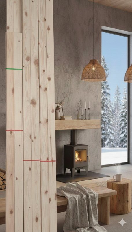 Sarı Çam Lambiri 16*100*2400mm (5'li Paket)